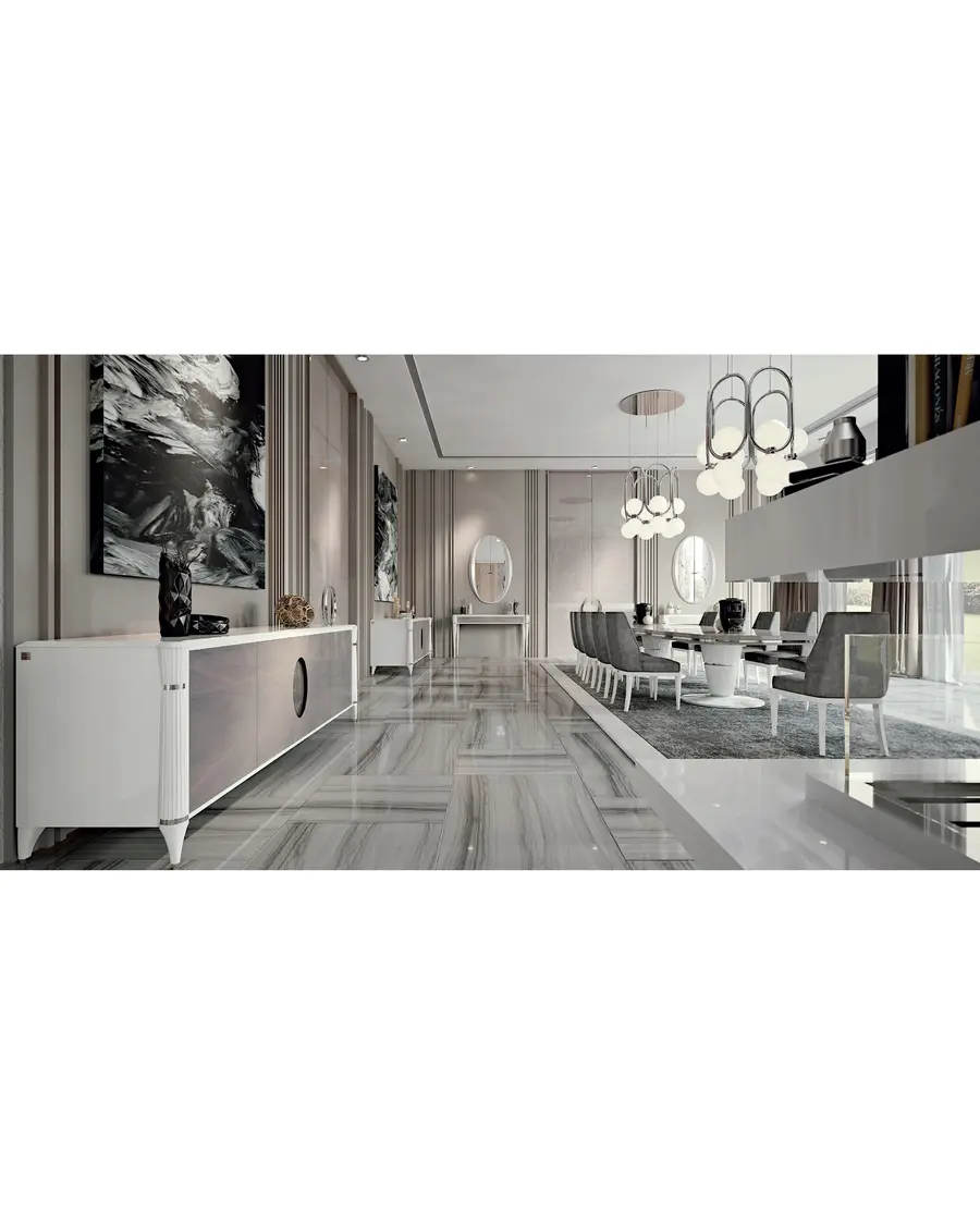 Credenza Ellipse con ovale in marmo, Francesco Pasi, foto aggiuntiva, foto 1 di 10