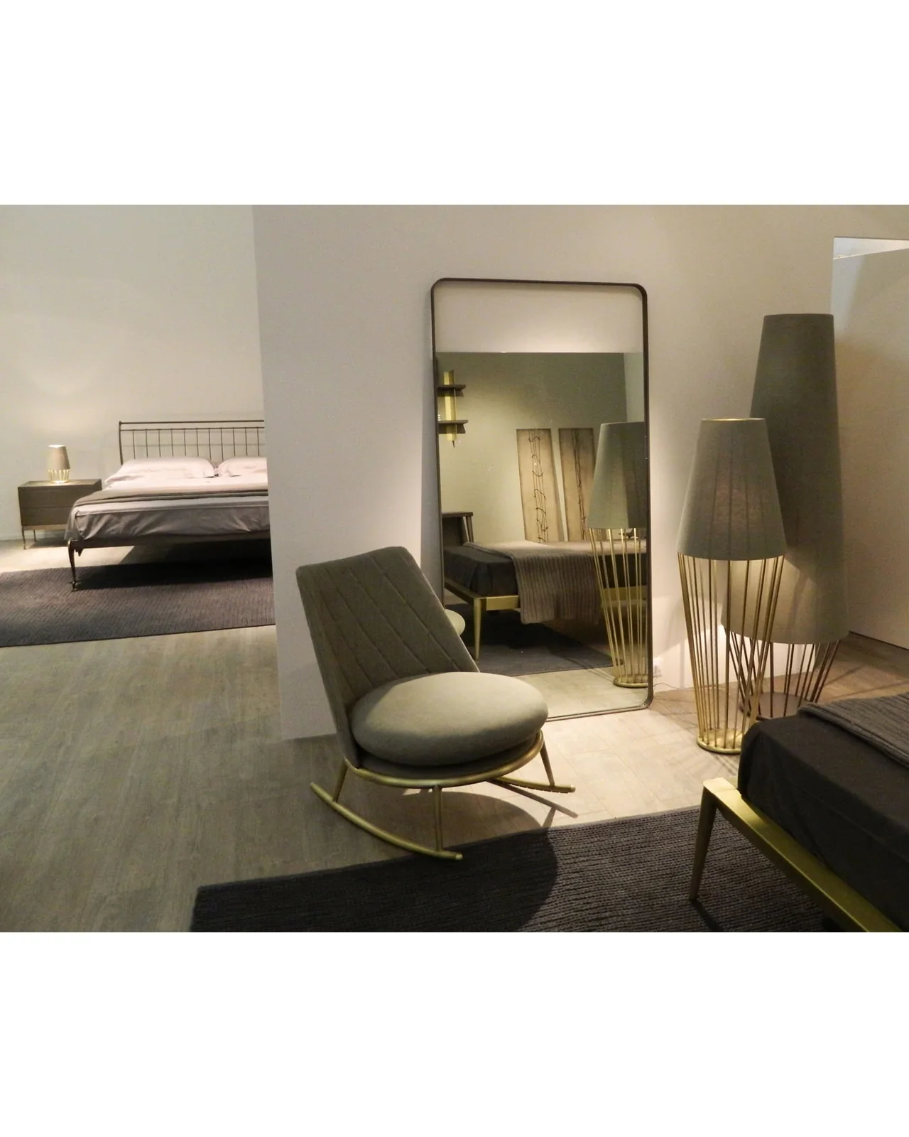 Aurora rocking chair by Cantori, in an interior setting, photo 4 of 4