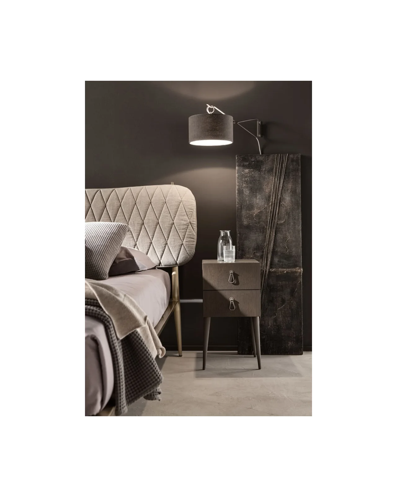 City bedside table by Cantori, in an interior setting, photo 3 of 3