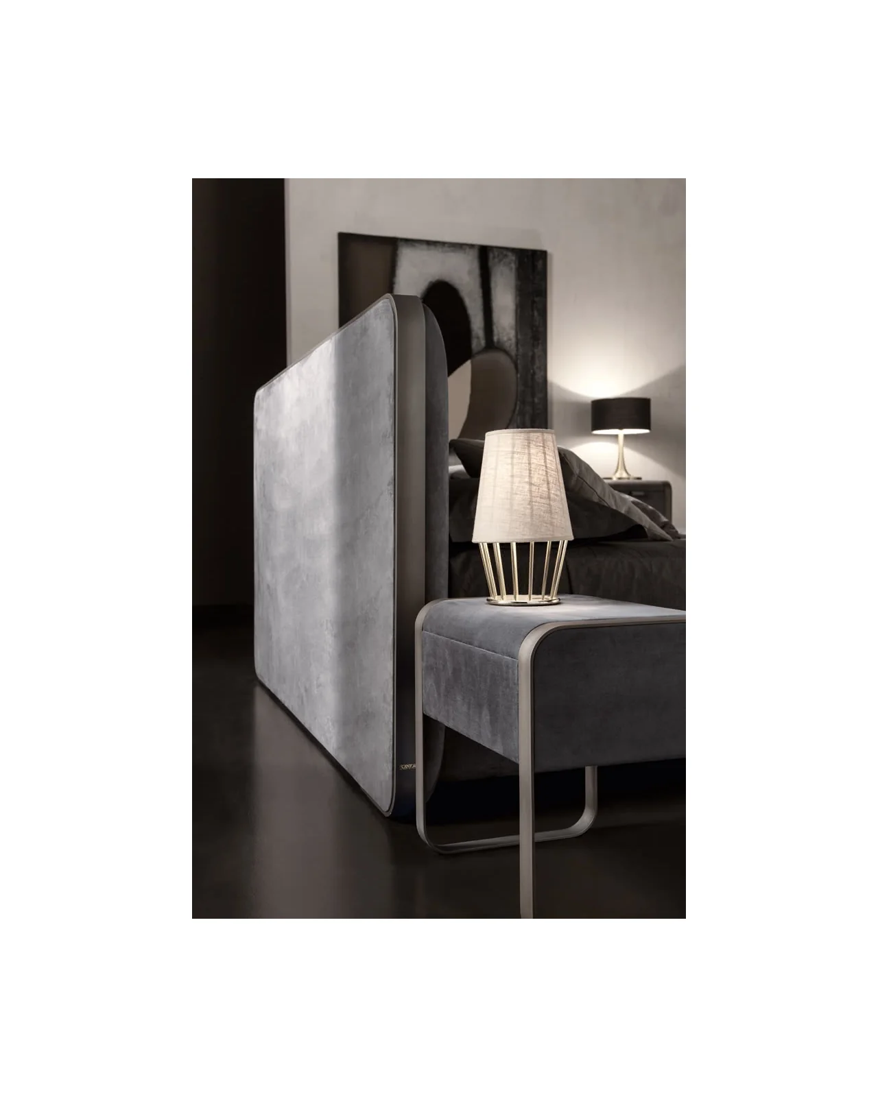 Elvis bedside table by Cantori, in an interior setting, photo 2 of 3