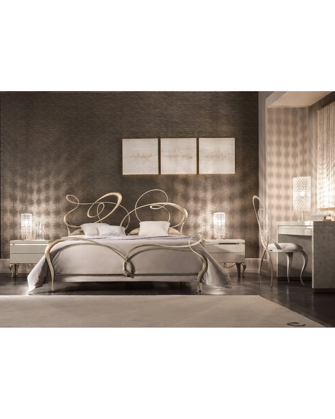 Letto Ghirigori di Cantori, in ambientazione, foto 3 di 4