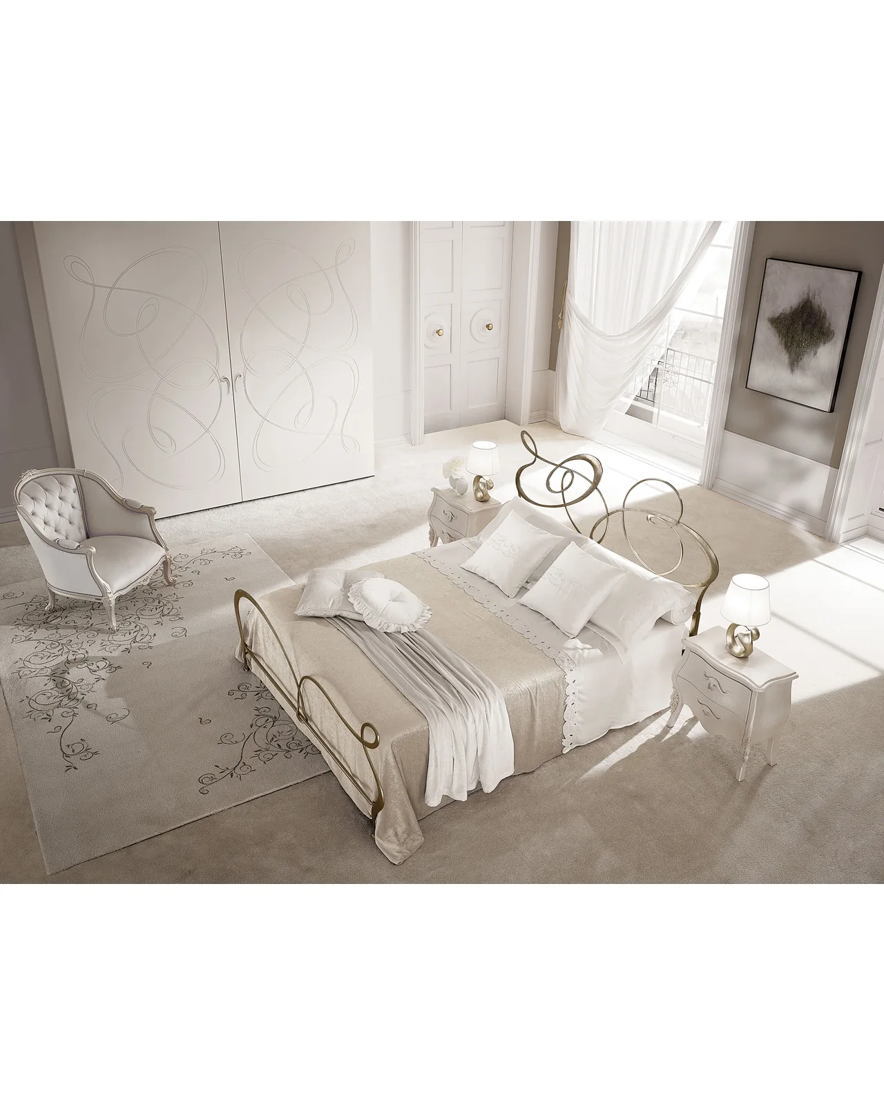 Letto Ghirigori di Cantori, in ambientazione, foto 4 di 4