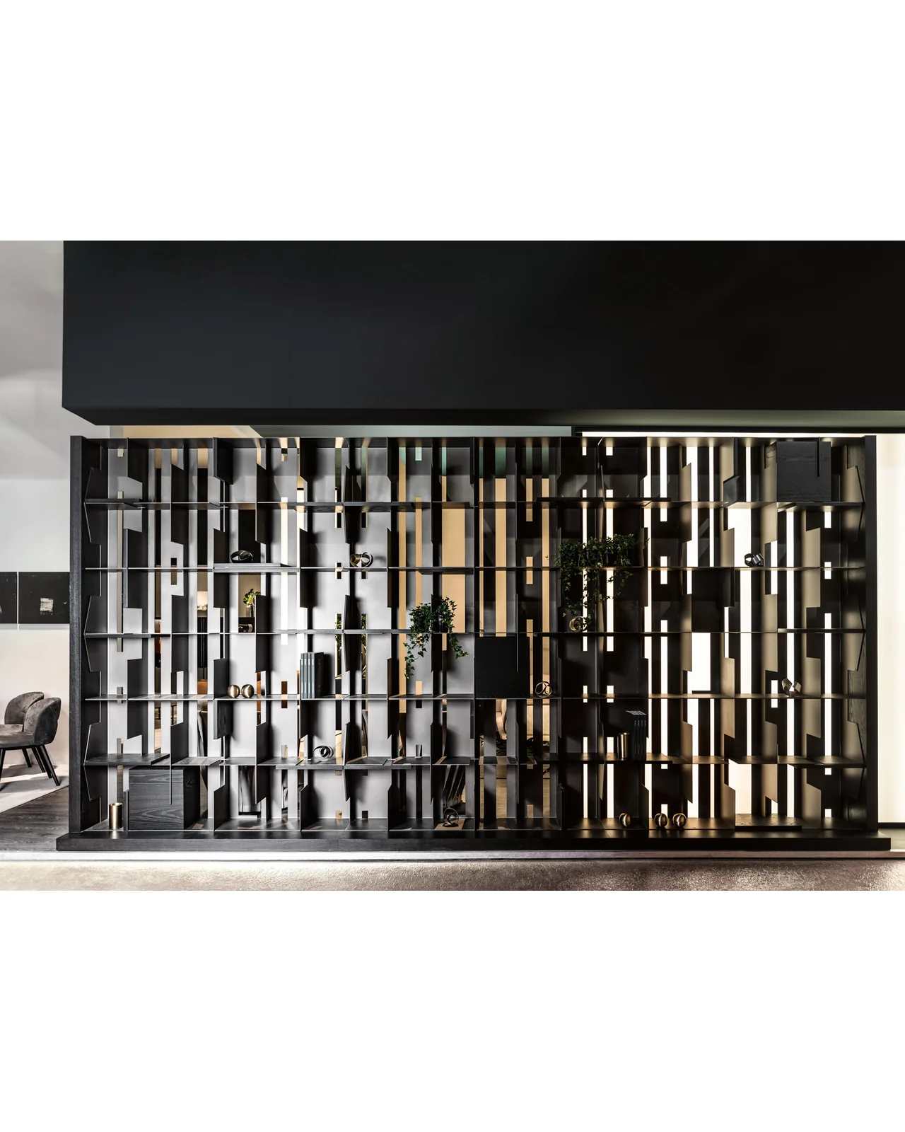 Hong Kong bookcase composition by Cantori, in an interior setting, photo 6 of 17