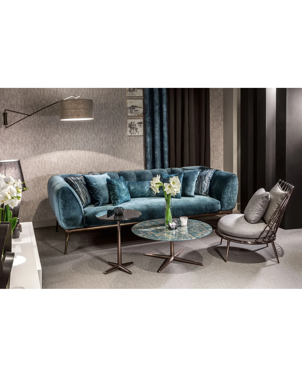 Iseo sofa by Cantori, in an interior setting, photo 3 of 6, Nobili Design catalog