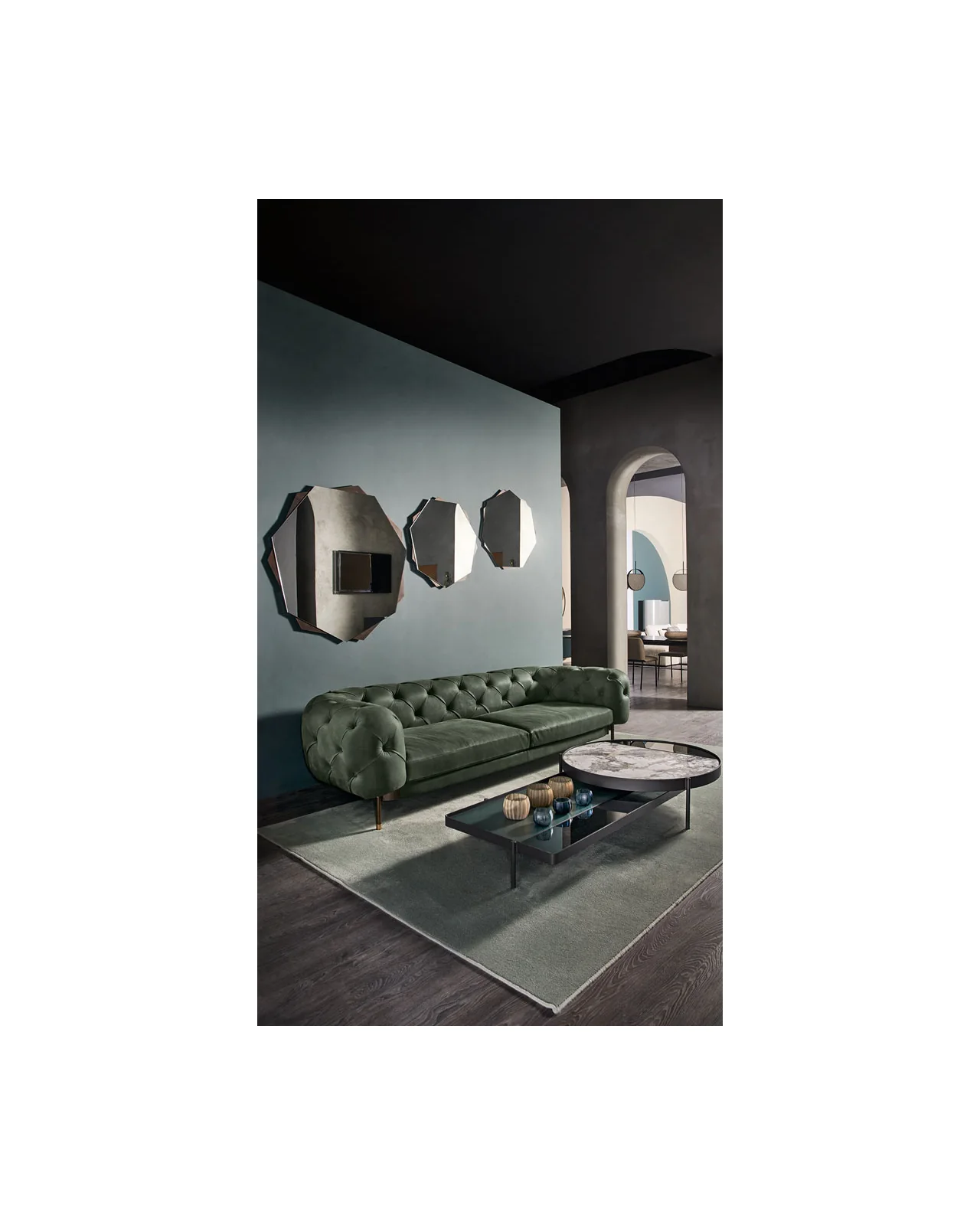 Medea Mirror by Cantori, in an interior setting, photo 2 of 6