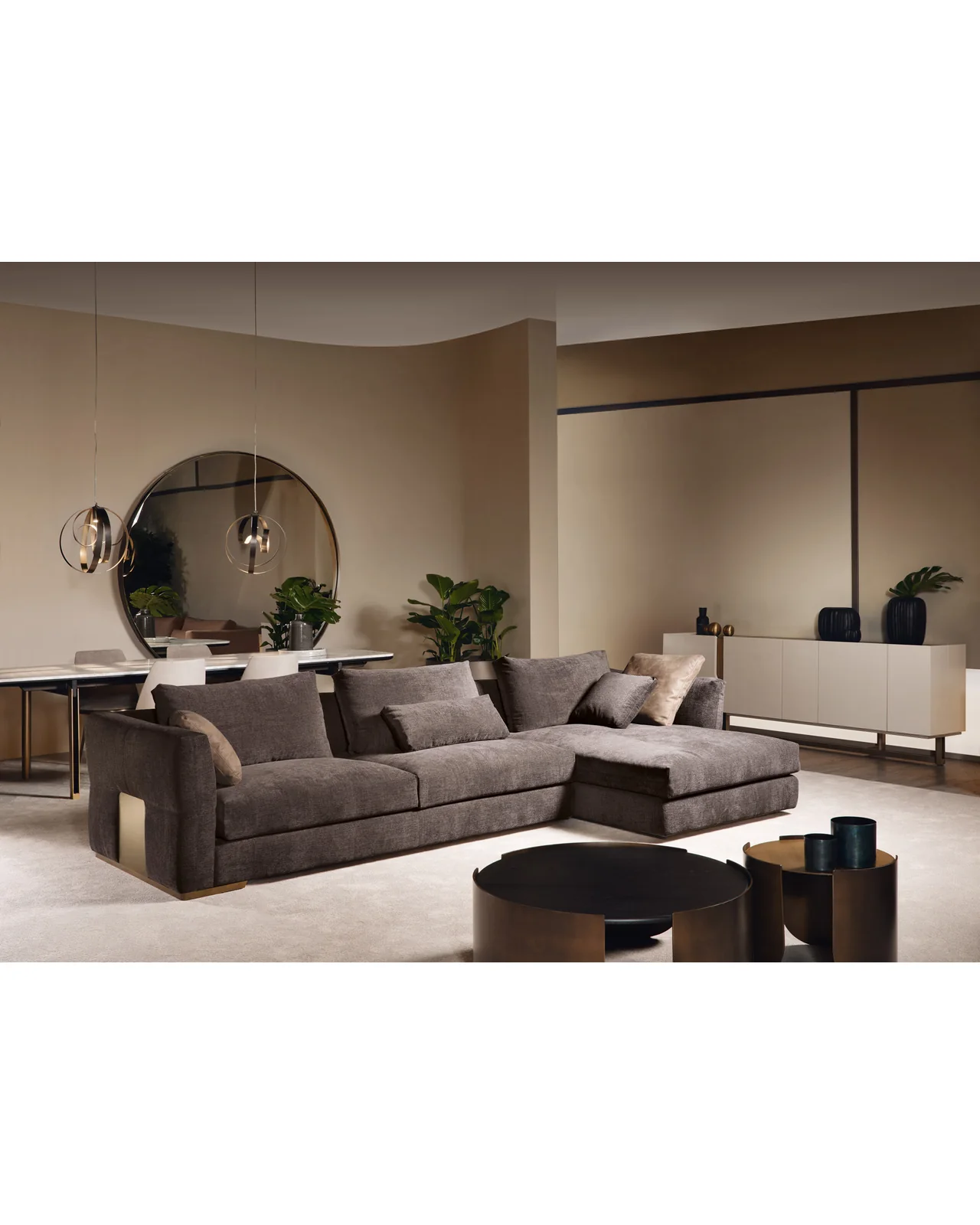Montecarlo Angular sofa by Cantori, in an interior setting, photo 6 of 8