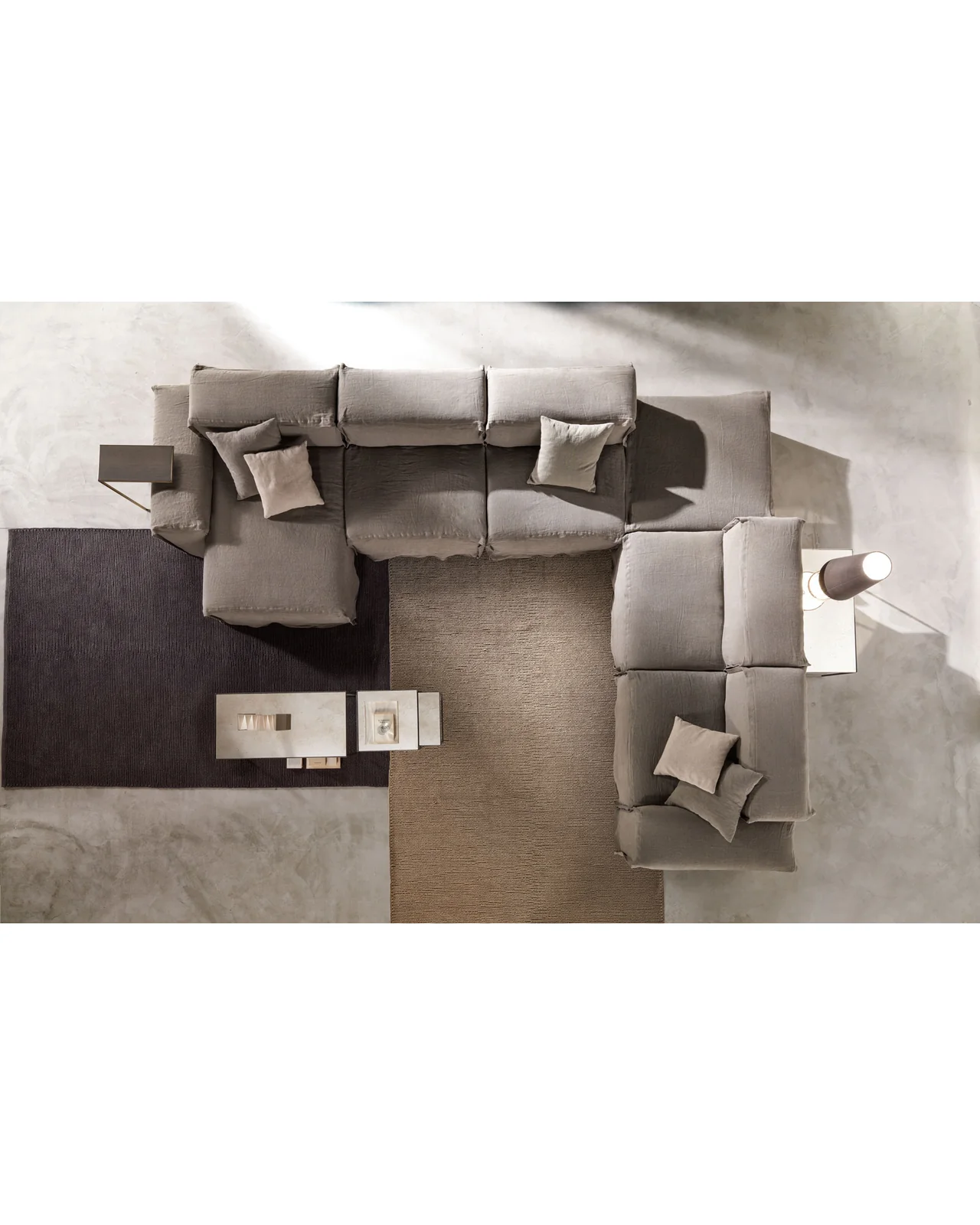 Narciso sofa side table C by Cantori, in an interior setting, photo 4 of 5