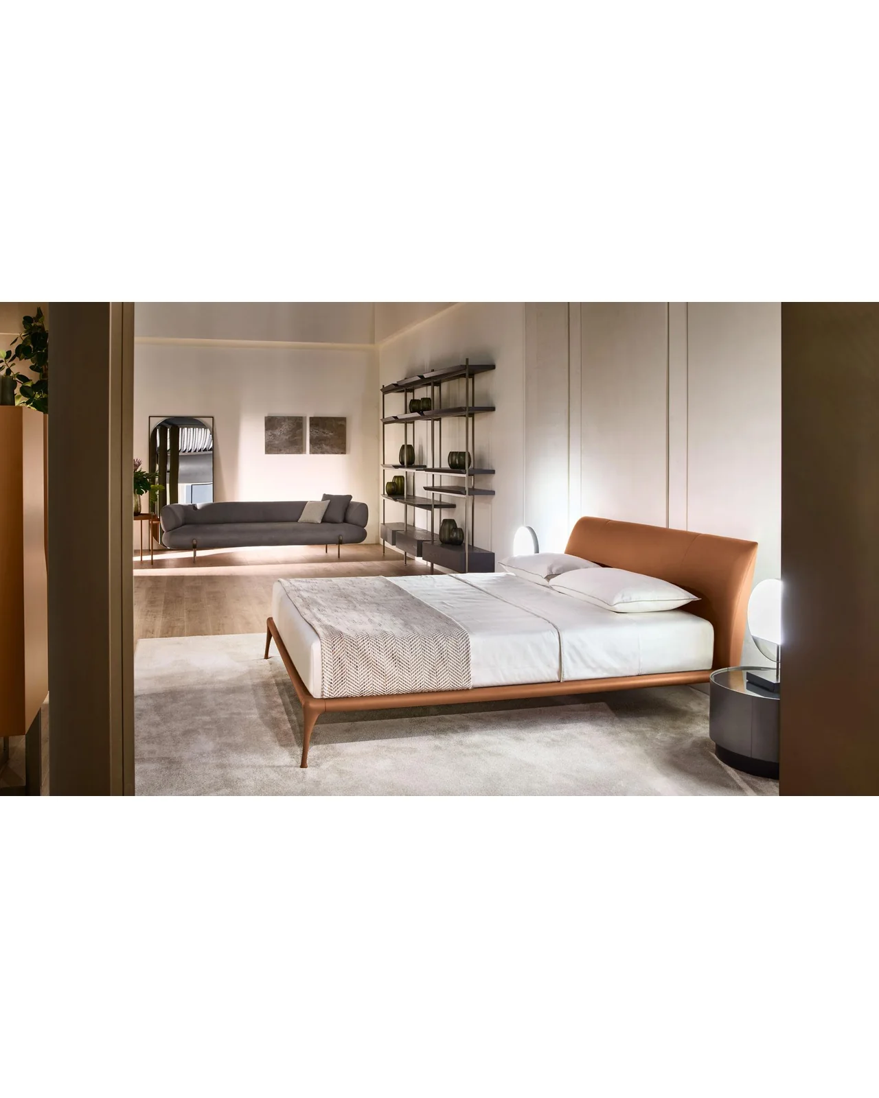 Narciso sofa side table C by Cantori, in an interior setting, photo 5 of 5