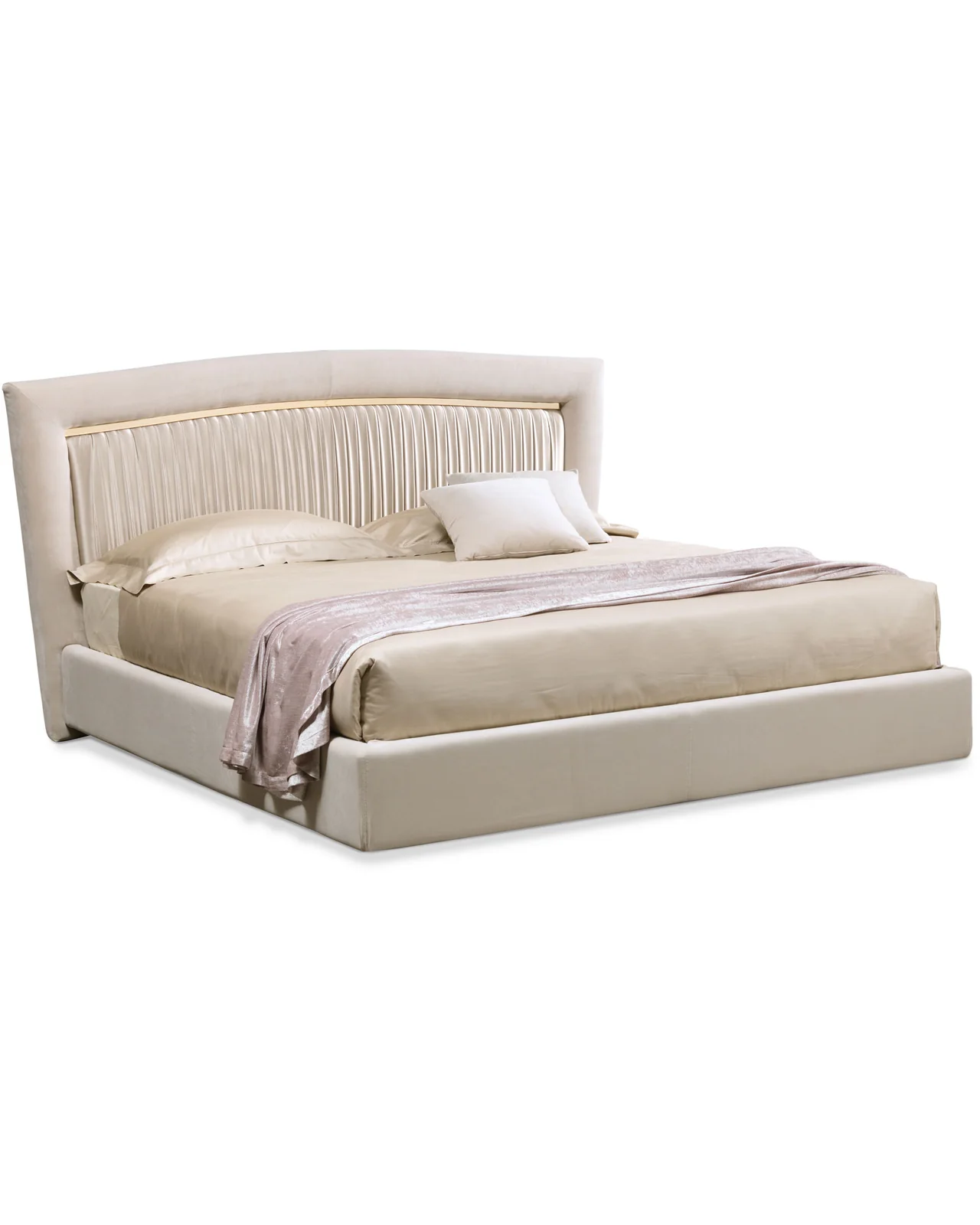 Letto Portofino Plisse di Cantori, vista in studio, foto 1 di 3, catalogo Nobili Design
