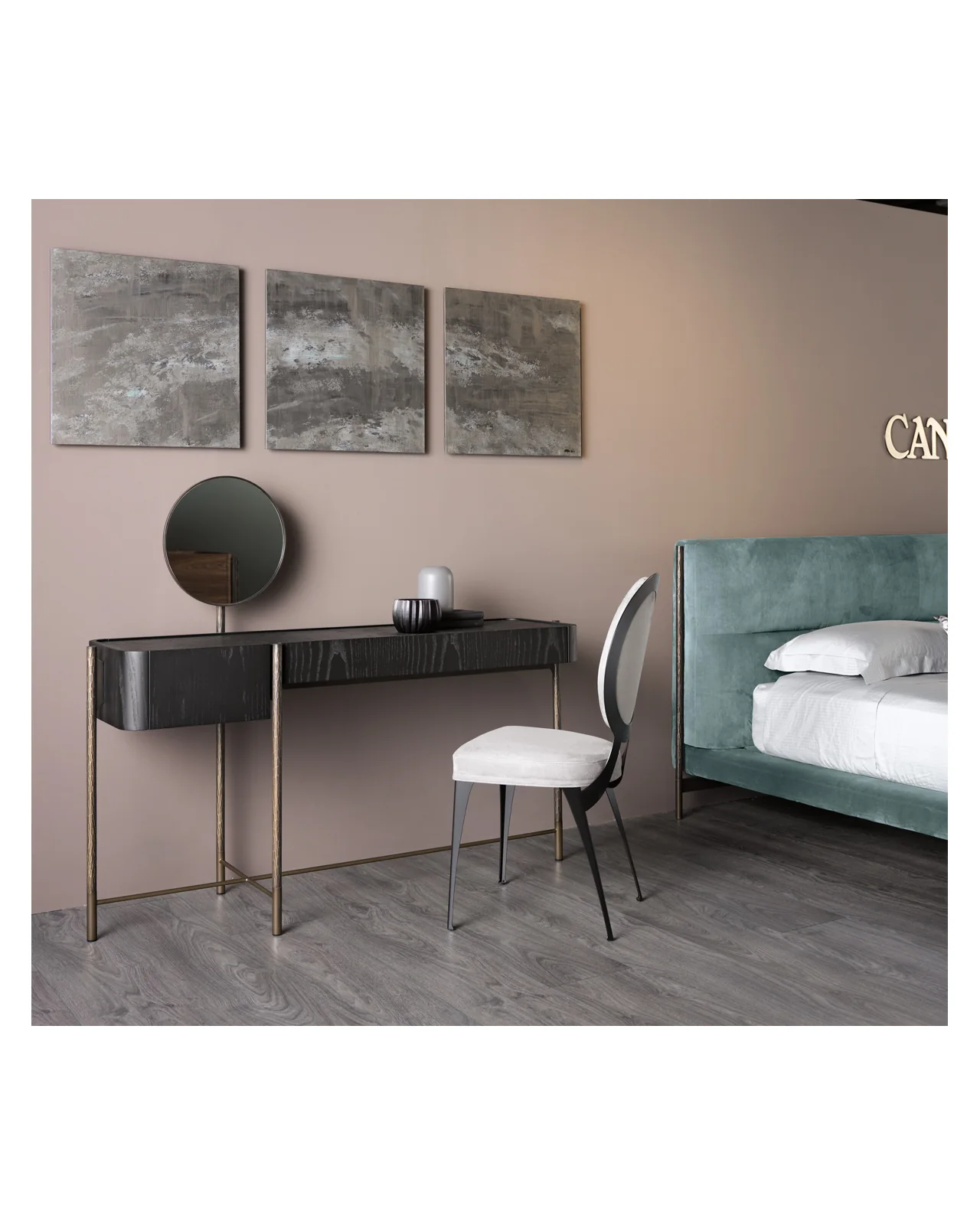 Shanghai desk and dressing table by Cantori, in an interior setting, photo 2 of 5