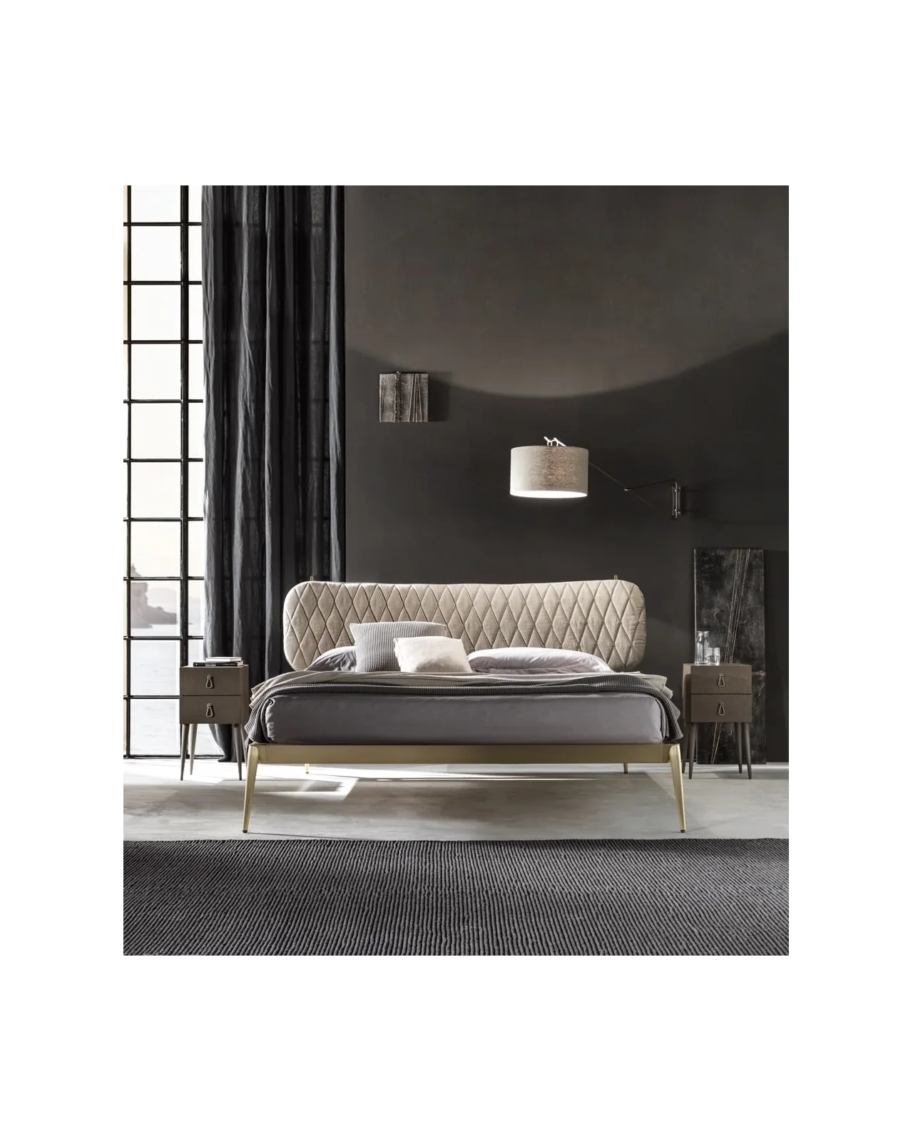Letto trapuntato Urbino di Cantori, ambientato, foto 2 di 3