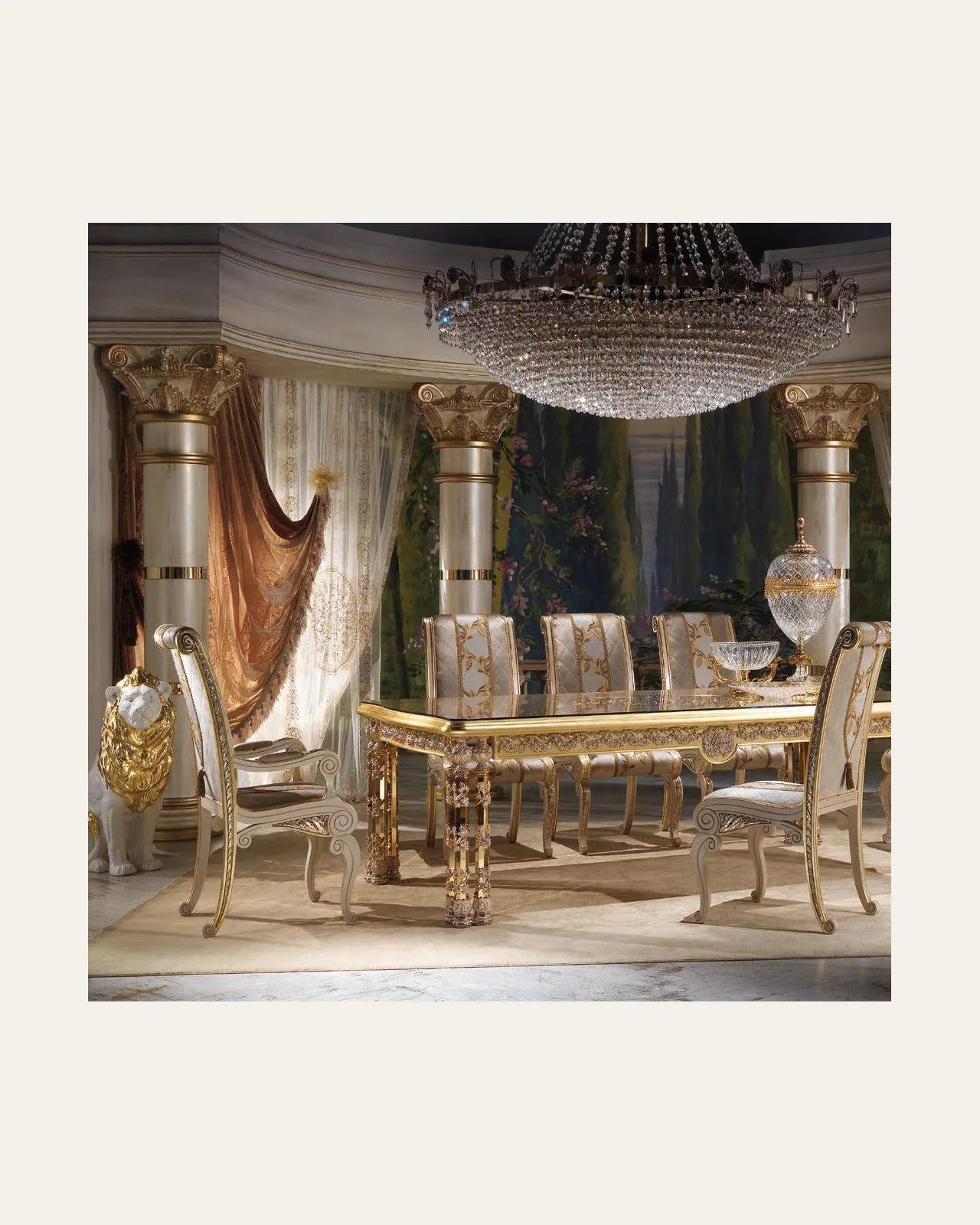 Royal Sideboard RY038, Cappelletti Royal collection, classic Italian sideboard in a classic dining room setting, photo 4 of 4