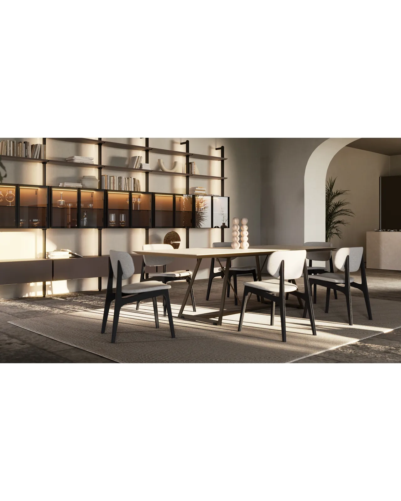 Float dining chair by Dall'Agnese, in an interior setting, photo 2 of 4