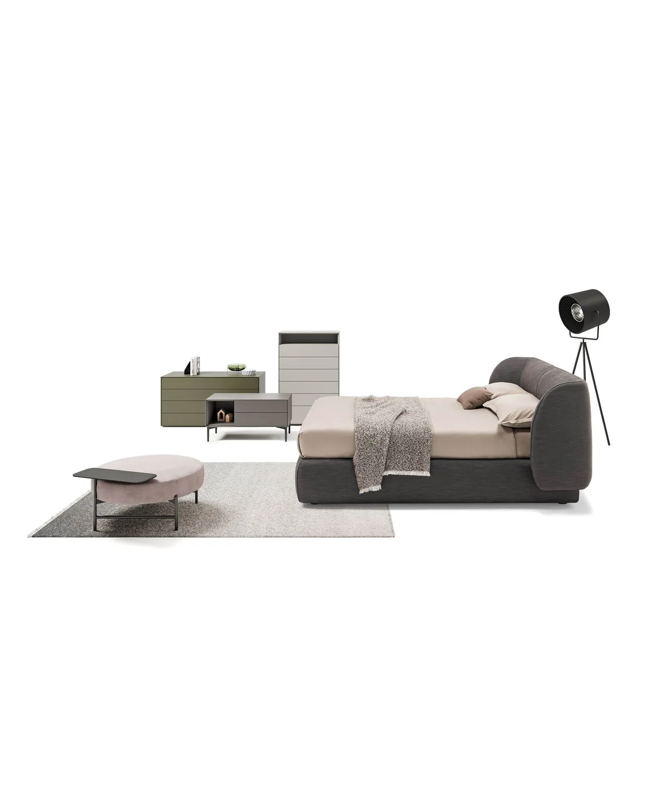 Inemuri bed by Dall'Agnese, studio view, photo 1 of 5, Nobili Design catalog