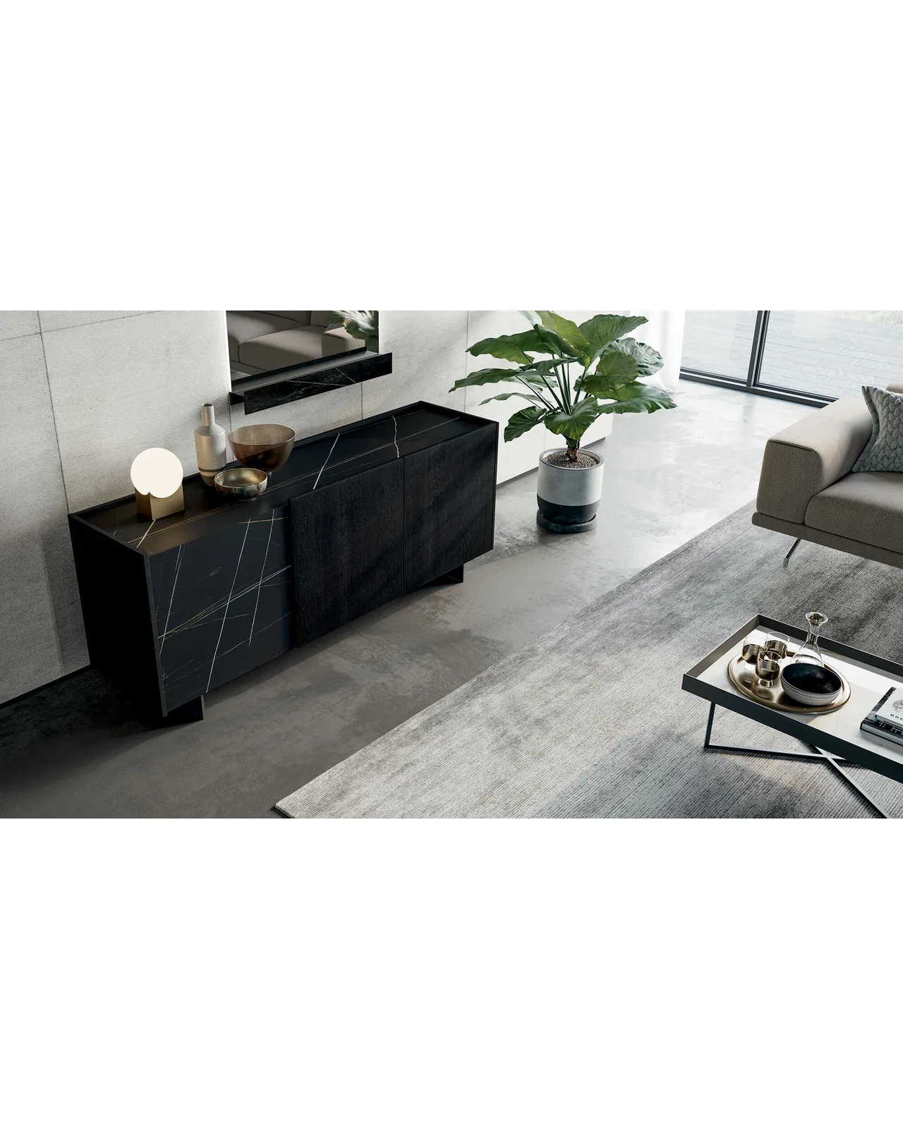 Specchio Line di Dall'Agnese, in ambiente, foto 2 di 3, catalogo Nobili Design