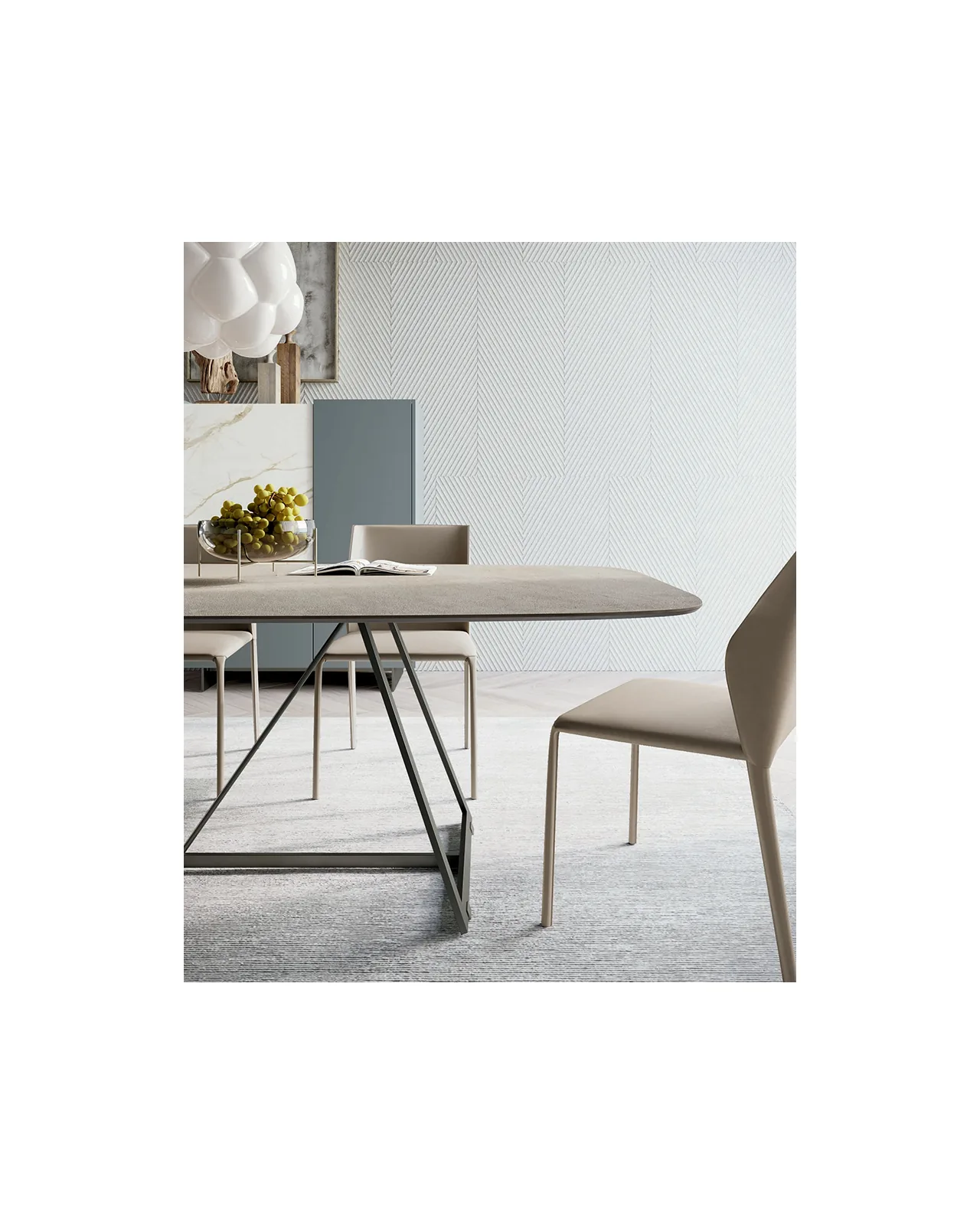 Radar dining table by Dall'Agnese, in an interior setting, photo 6 of 7