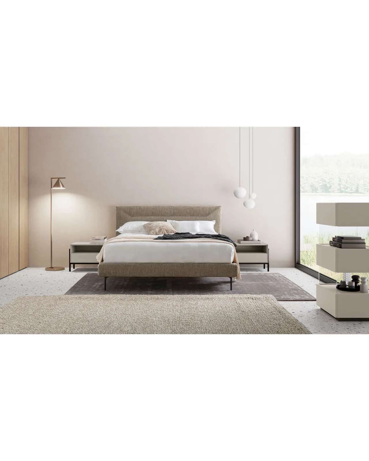 Sentempa bed by Dall'Agnese, in an interior setting, photo 2 of 5, Nobili Design catalog