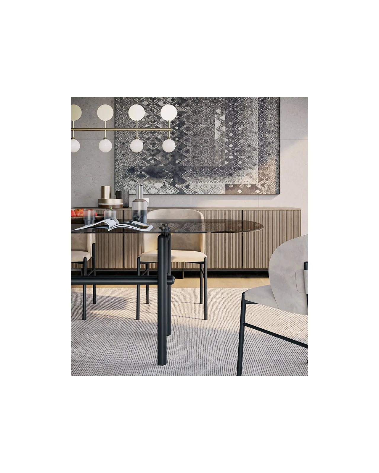 Supernova dining table by Dall'Agnese, in an interior setting, photo 5 of 5
