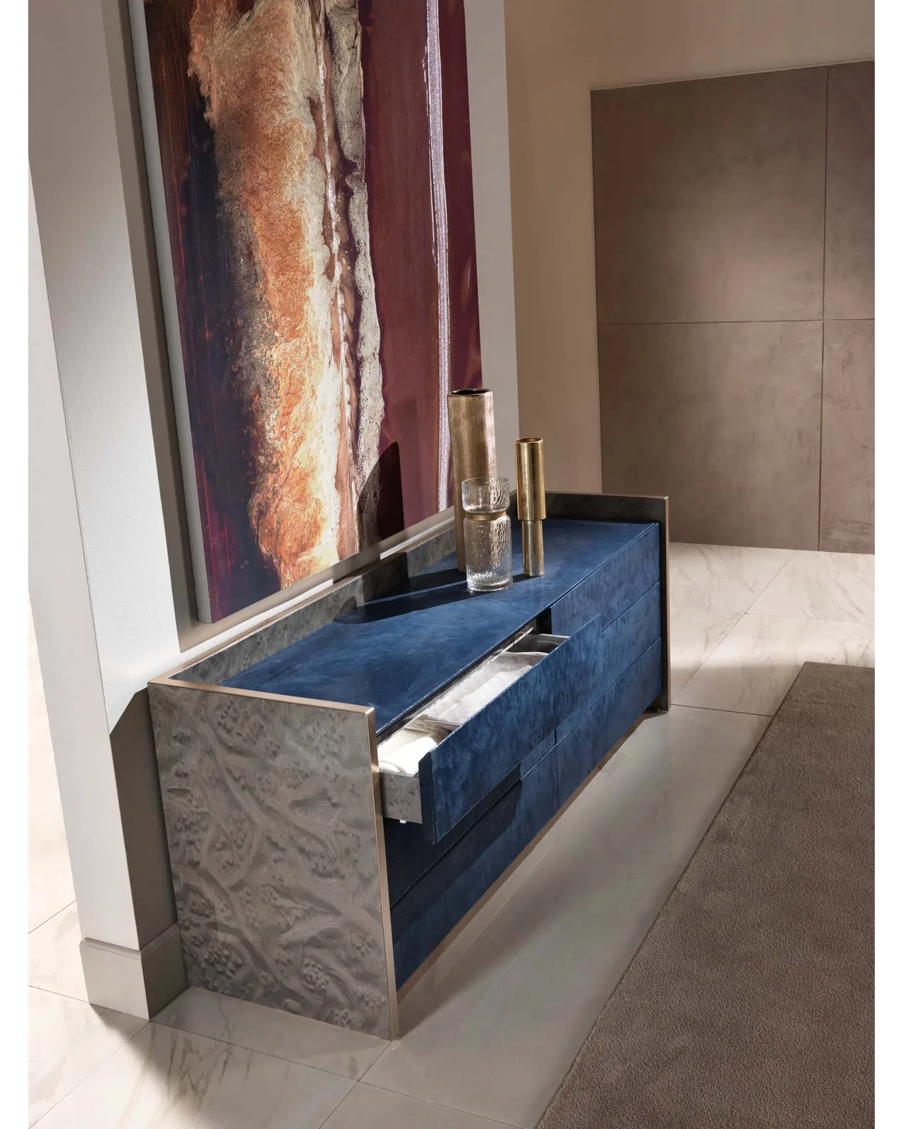 Eagle Dresser by Epoque, in a bedroom setting, photo 2 of 3, Nobili Design catalog