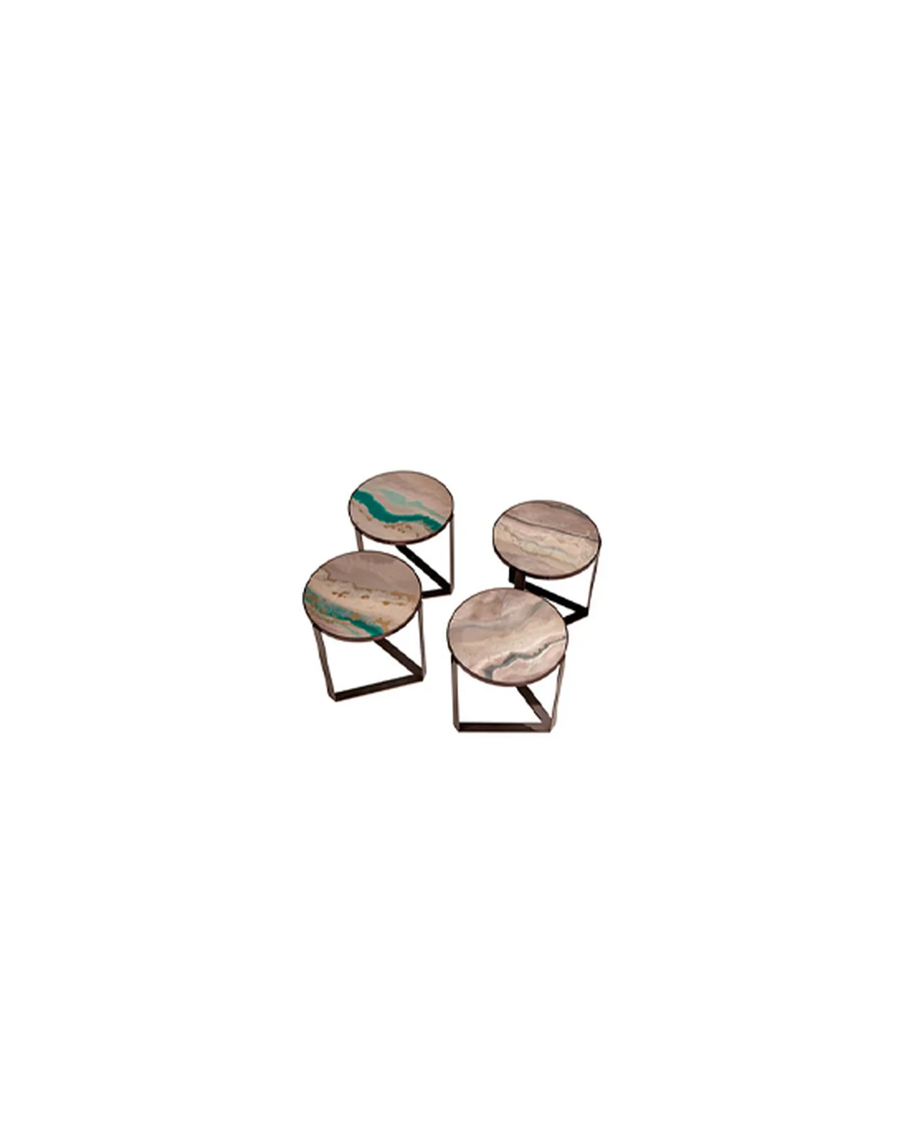 Larimar Side Table by Epoque, Exence collection, side table, studio view, photo 2 of 3