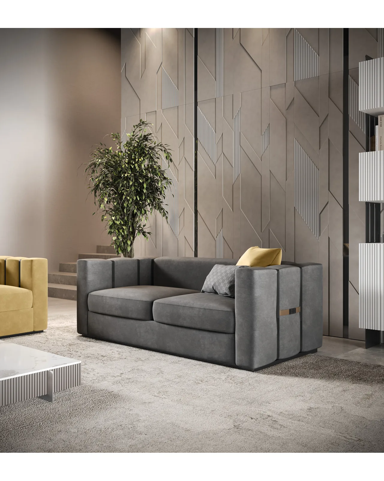 Mizar Sofa by Epoque, Exence Expanse collection, luxury Italian sofa in a contemporary living room interior, photo 2 of 3