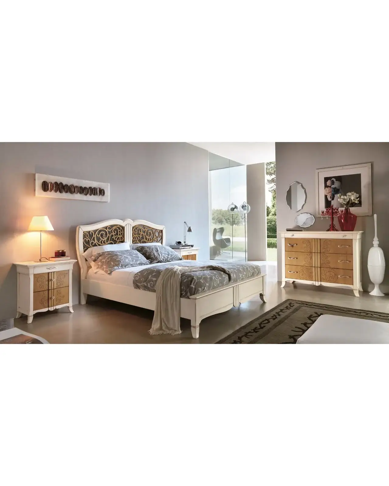 Cassettiera New Deco, facciata naturale – Francesco Pasi New Decò, in una camera da letto