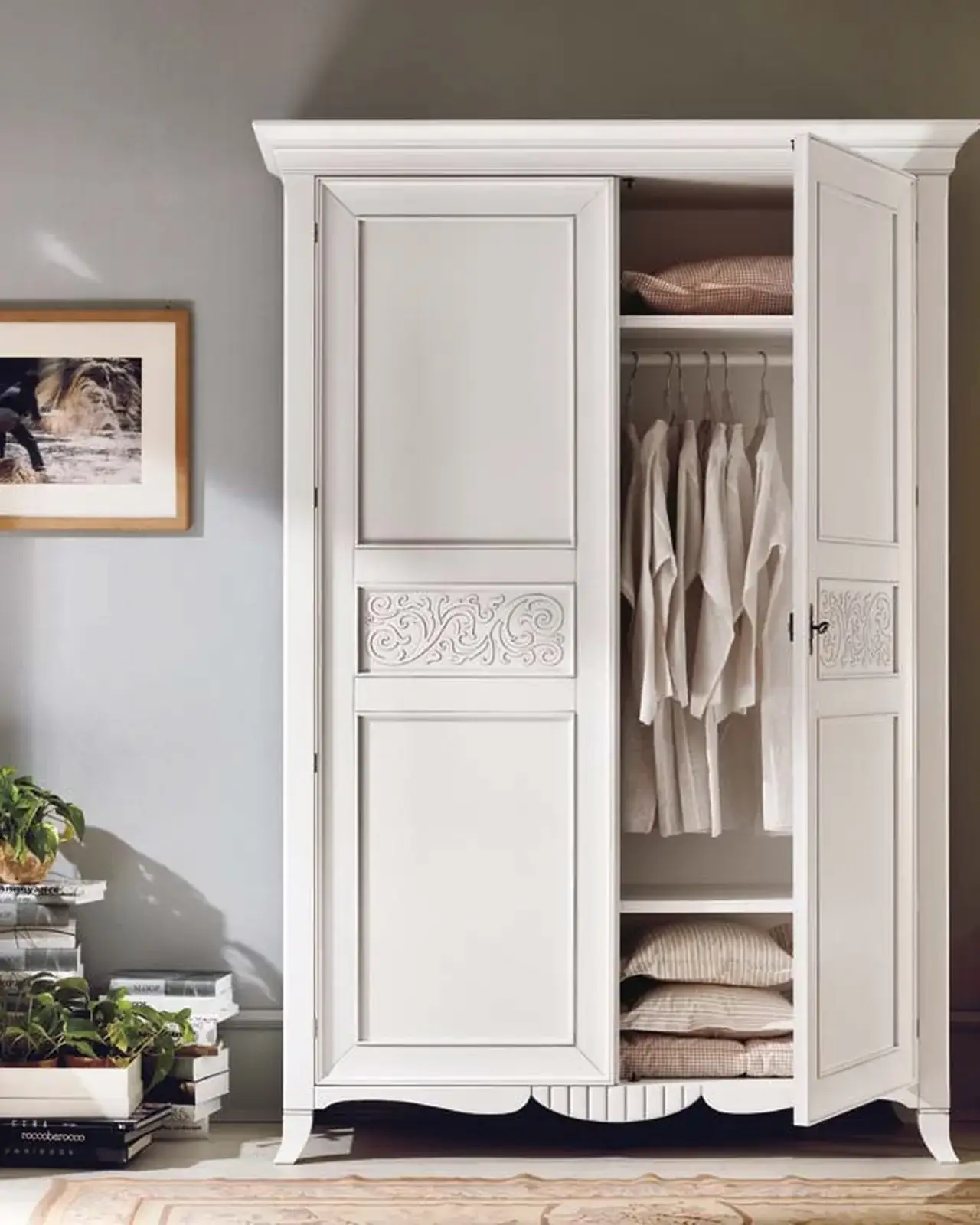 New Deco Wardrobe with Natural Panels – Francesco Pasi New Decò, in a bedroom setting