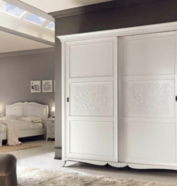 Classic bedroom wardrobe made of wood New Deco 1