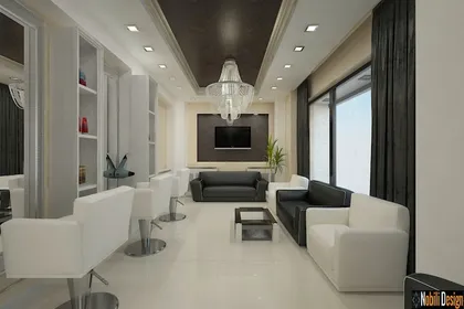 Indoor design beauty salon modern concept