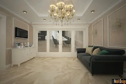 Classic luxurious home interior design concept 