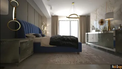 Contemporary interior design project in a house 