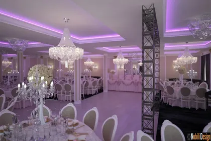 Interior design project wedding restaurant in Monaco