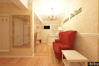 Interior luxury design beauty salon in Monaco