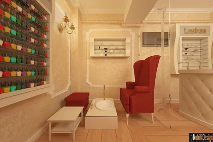Interior luxury design beauty salon in Monaco