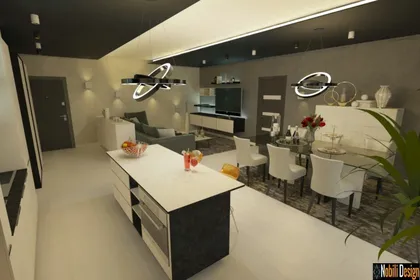Interior design concept for a modern apartment in Marseille