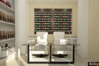 Beauty salon interior design concept in Manchester