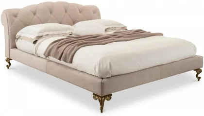 Upholstered bed modern bedroom George. Dim cm 200 x 245 x 110 cm 31 h