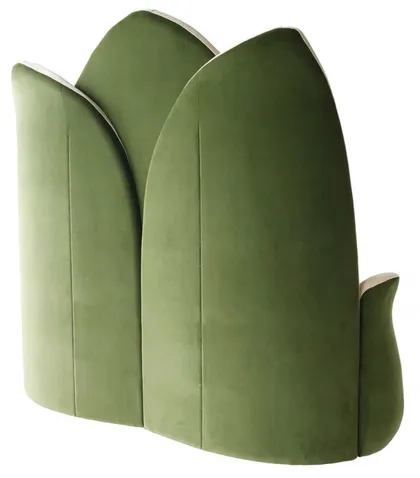 Designer Velvet Flower High Bench Lotus, italian contemporary furniture