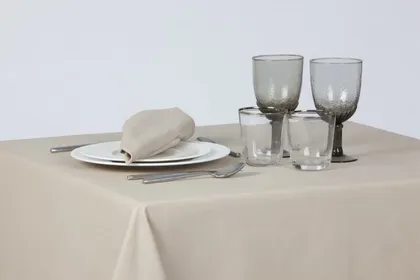 Cotton fabric for tablecloths restaurant Saten Bicolor 01