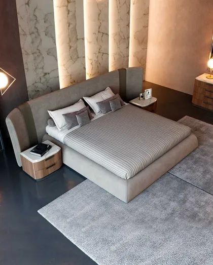 Morrison Kingsize Bed, modern italian bed