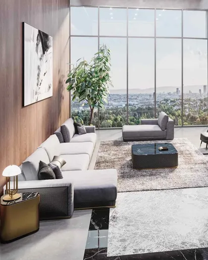 Modulo centrale Gaston con Schienale, arredo di lusso