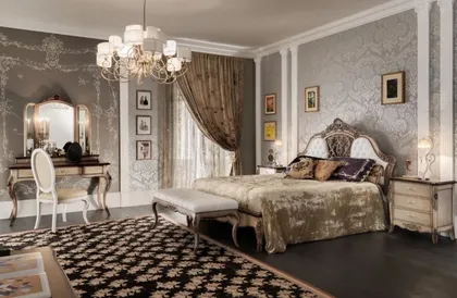 Vanity Desk with Side Chair, luxury bedroom furniture