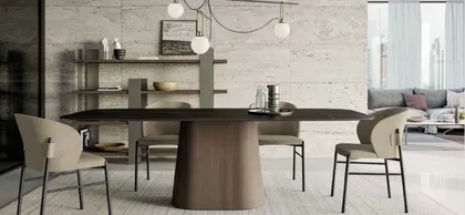 Dallagnese, dettaglio del tavolo, mobili di design italiano