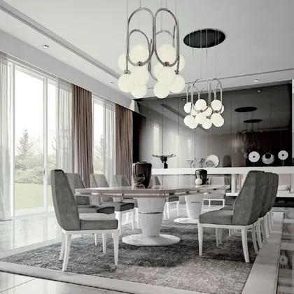 Elipse Round Table, Italian dining table