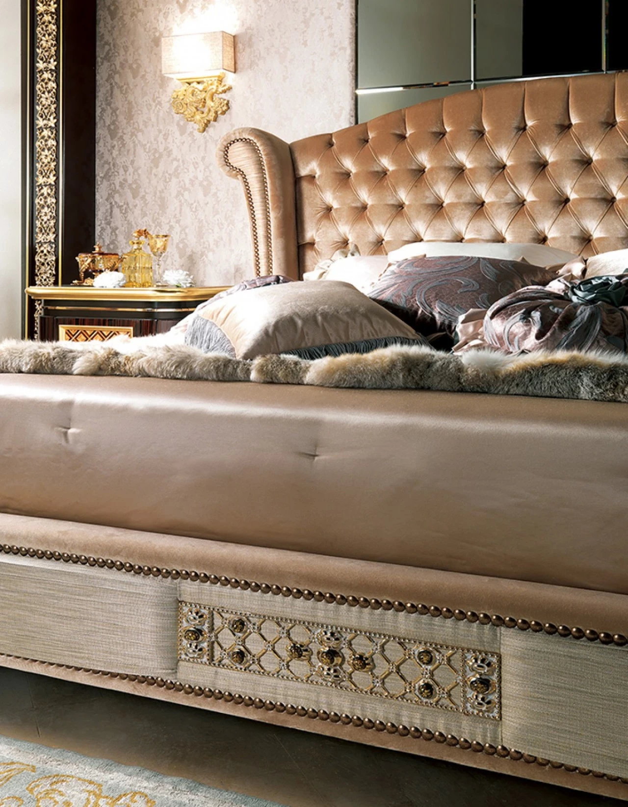 Arya Italian Bedroom Furniture, luxury bedroom furniture, sizes adapted where the maker allows