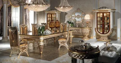 Collezione Imperial per il soggiorno, design di mobili italiani, mobili classici di lusso