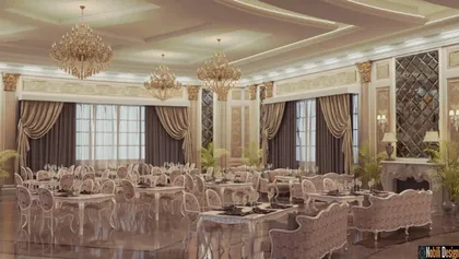 Interior design events salon project classic style