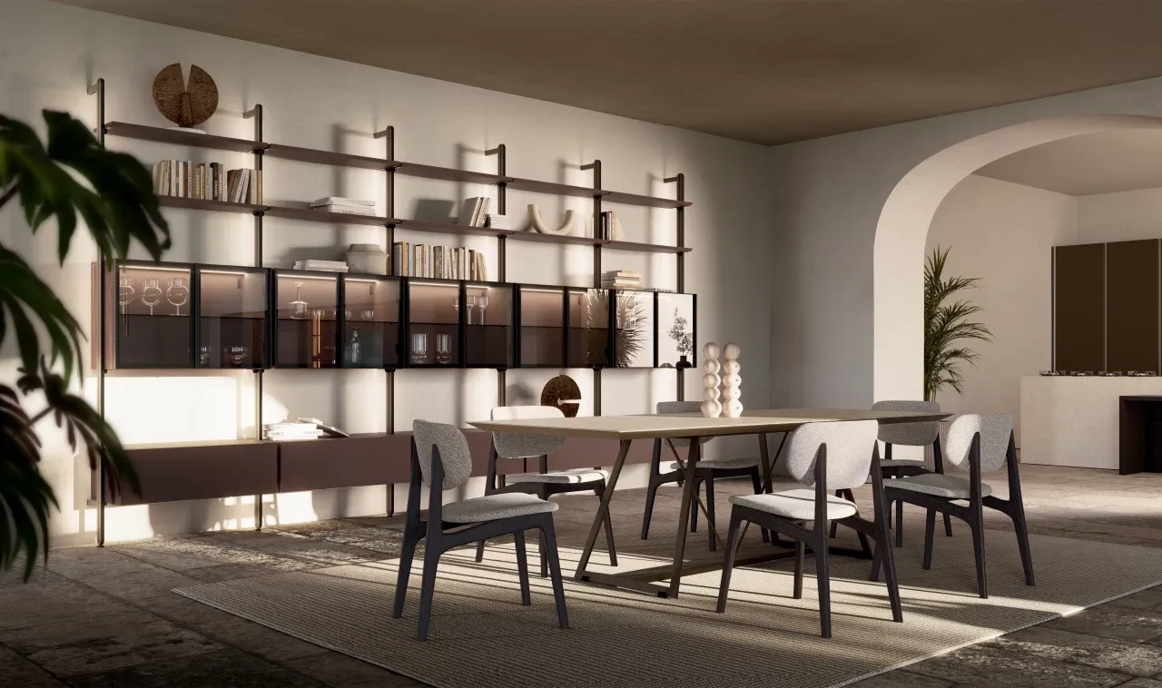 Libreria Bamboo di Dall'Agnese, libreria moderna per il soggiorno