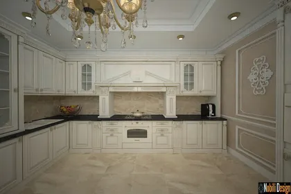 Interior design for classic home in Mons Belgium.