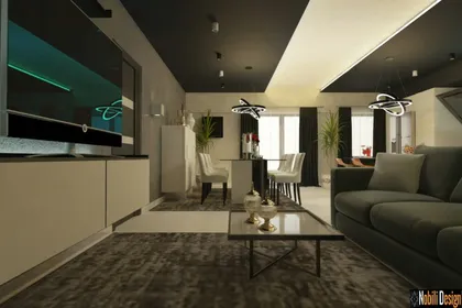 Interior design concept for a modern apartment
